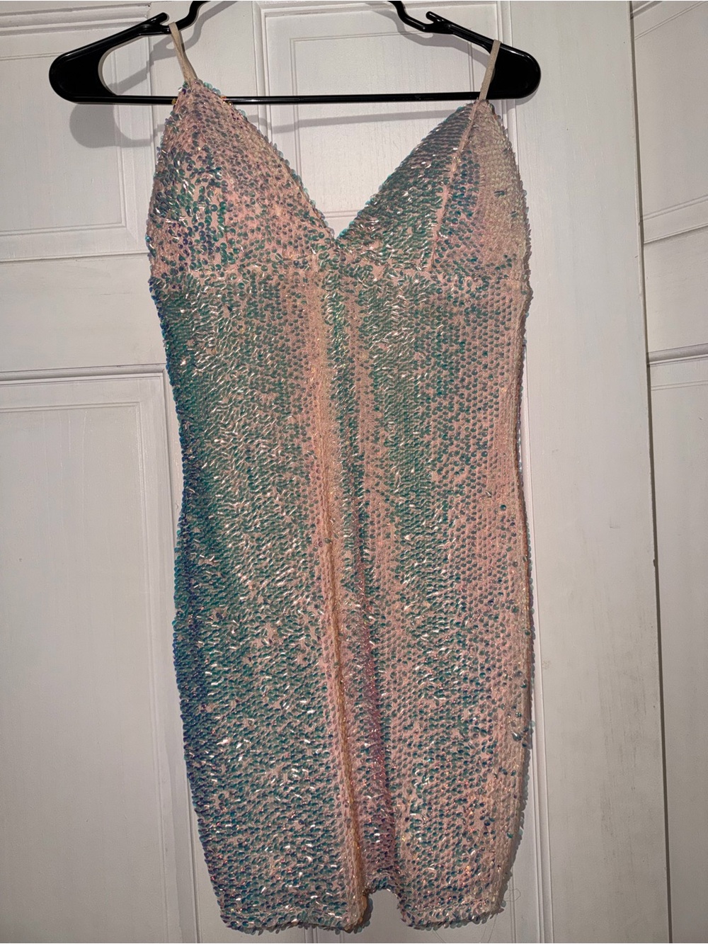 Fashion Nova Sequined Slip Dress